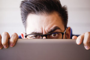 Identity thief eyes personal online data