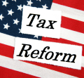 Tax-Reform with flag